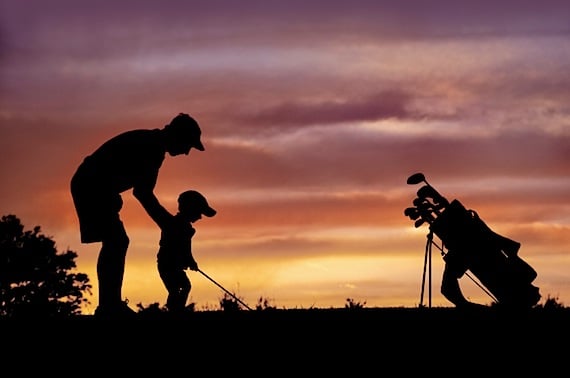 A Father Teaching His Son to Golf - Photo courtesy of ©iStockphoto.com/JLBarranco, Image #7322238